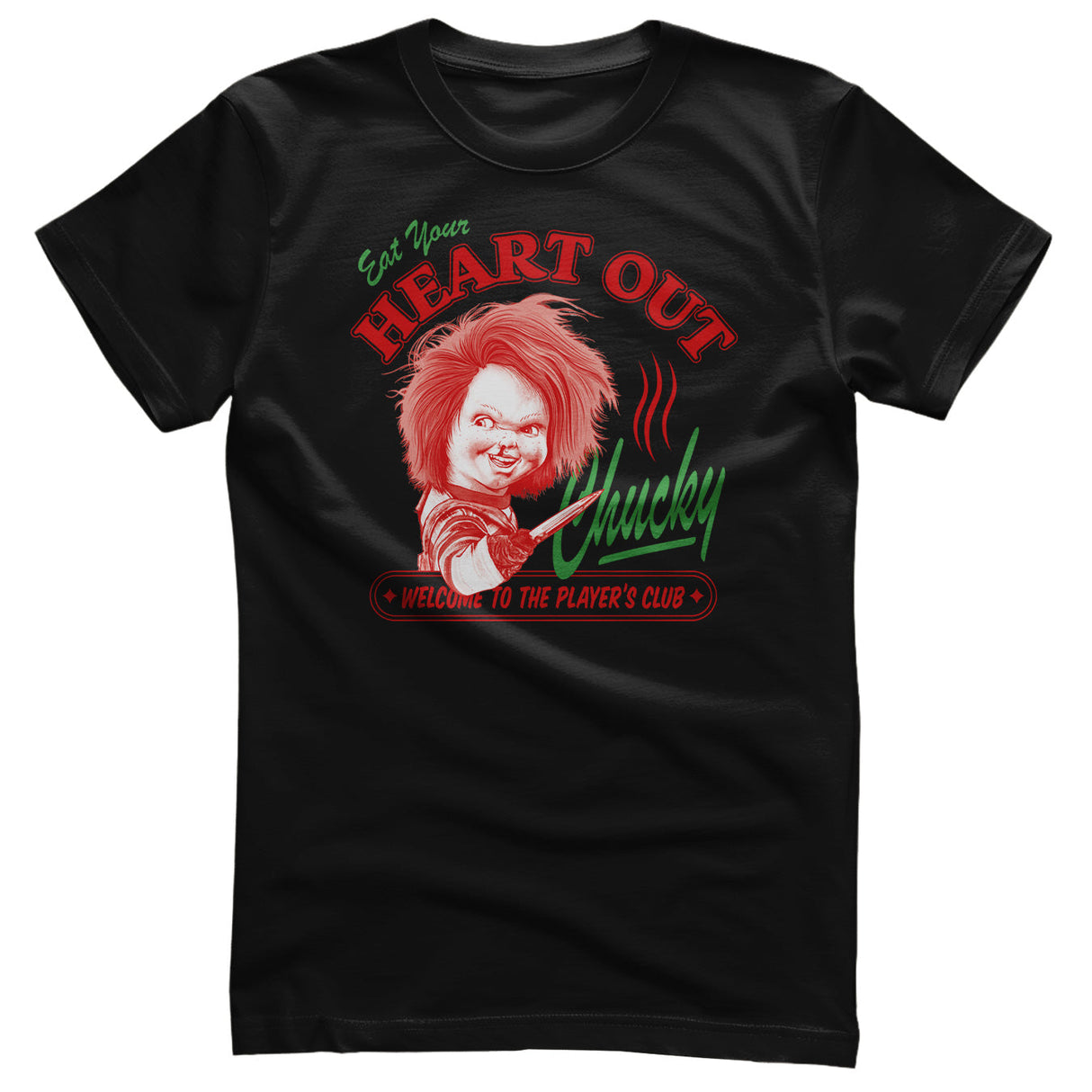 Chucky - Eat Your Heart Out Mens T-Shirt