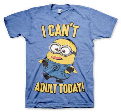 Minions - I Can't Adult Today Mens T-Shirt