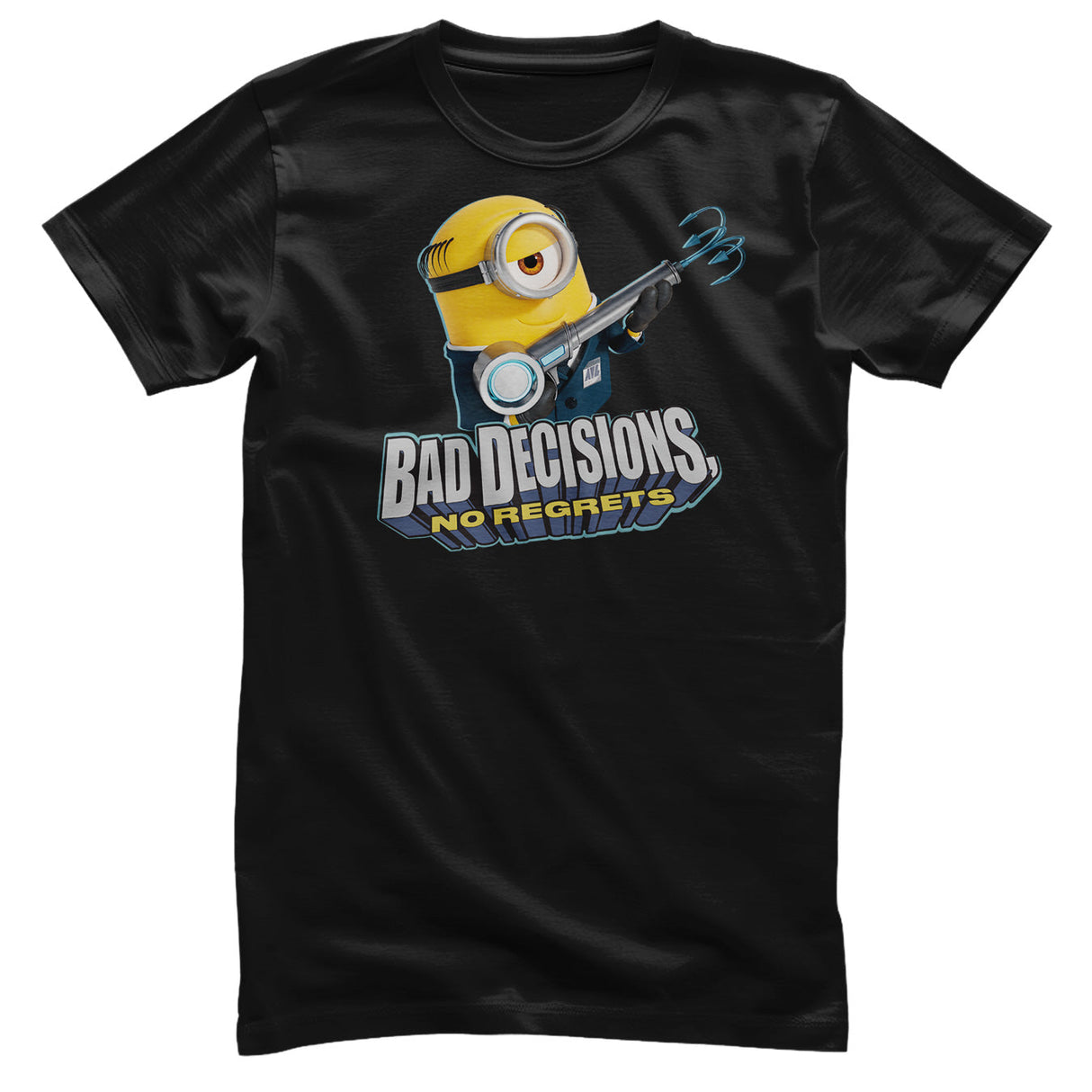 Minions - Bad Decisions No Regrets Mens T-Shirt
