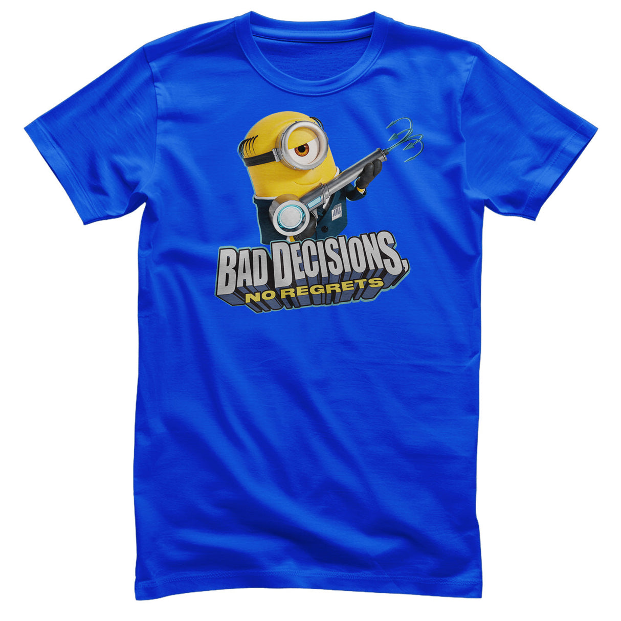 Minions - Bad Decisions No Regrets Mens T-Shirt