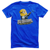 Minions - Bad Decisions No Regrets Mens T-Shirt