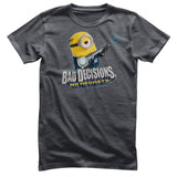 Minions - Bad Decisions No Regrets Mens T-Shirt