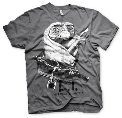 E.T. - Biking Distressed Mens T-Shirt