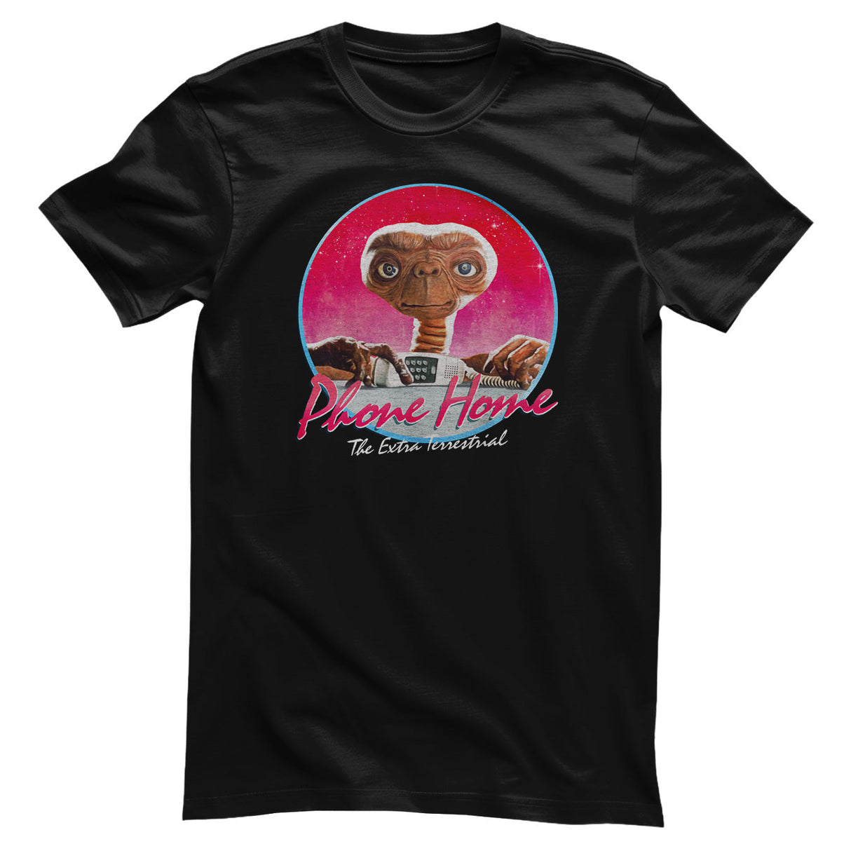E.T. - Phone Home Retro Circle Mens T-Shirt