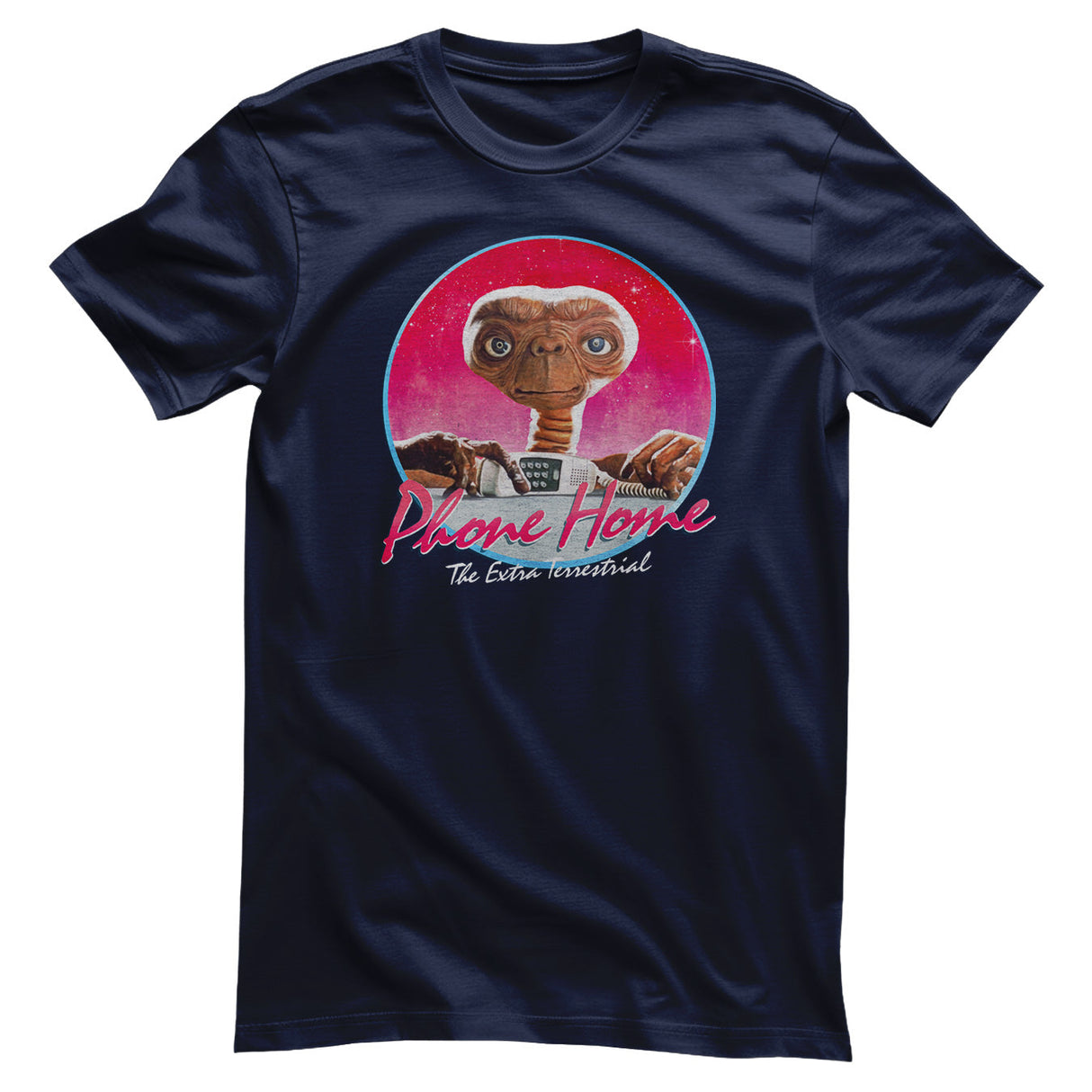 E.T. - Phone Home Retro Circle Mens T-Shirt