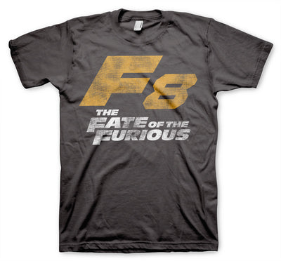 Fast & Furious - F8 Distressed Logo Mens T-Shirt