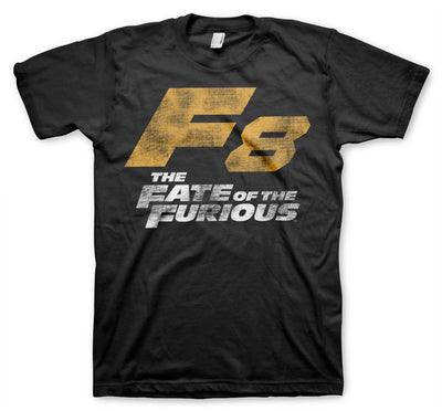 Fast & Furious - F8 Distressed Logo Mens T-Shirt