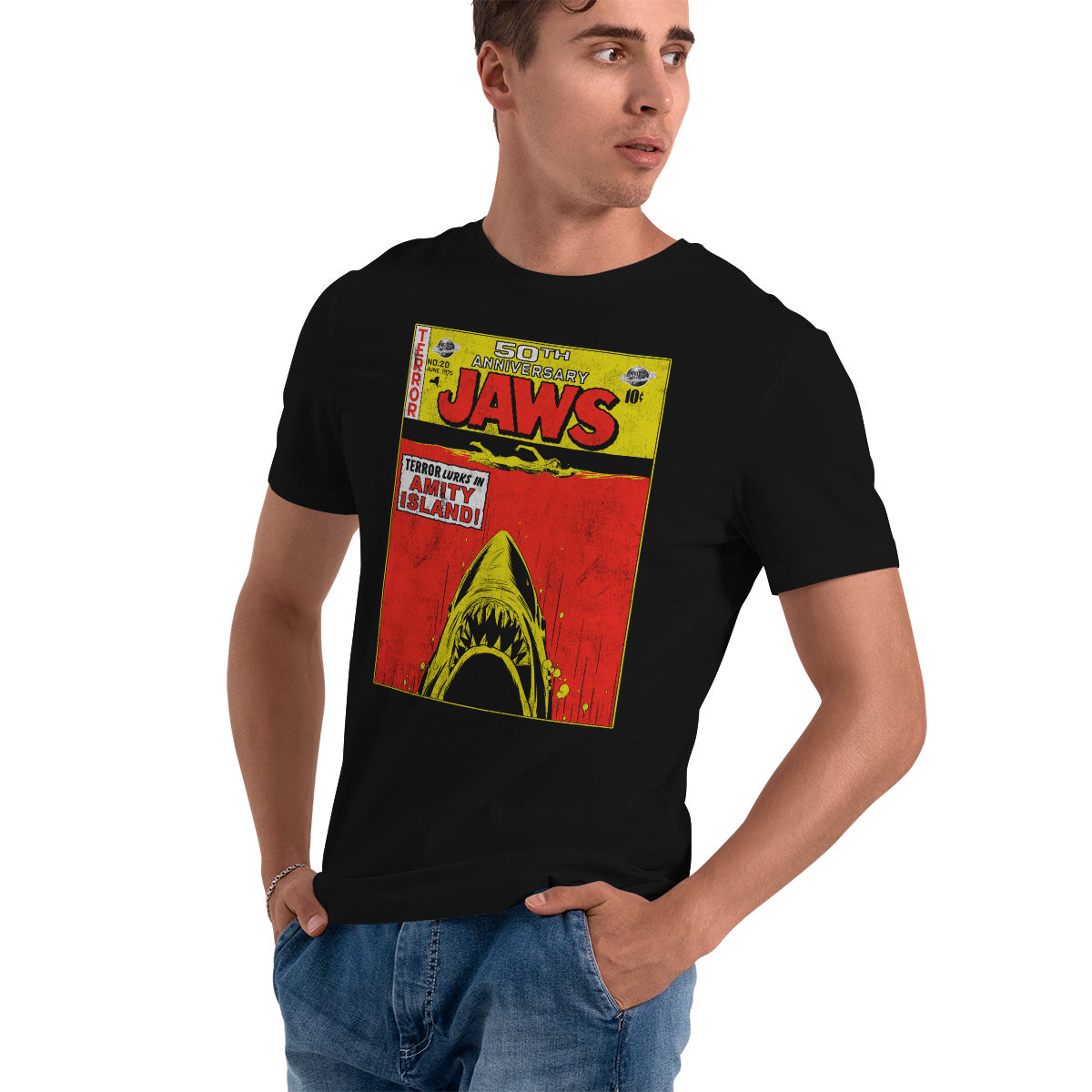 JAWS - 50th Anniversary Mens T-Shirt