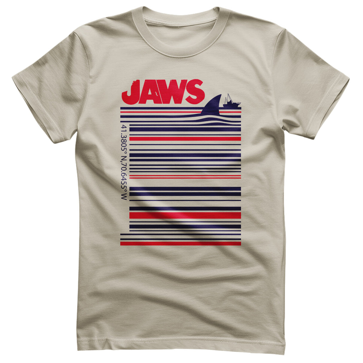 JAWS - Barcode Mens T-Shirt