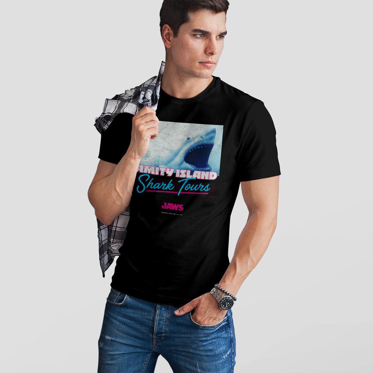 JAWS - Amity Island Shark Tours Mens T-Shirt