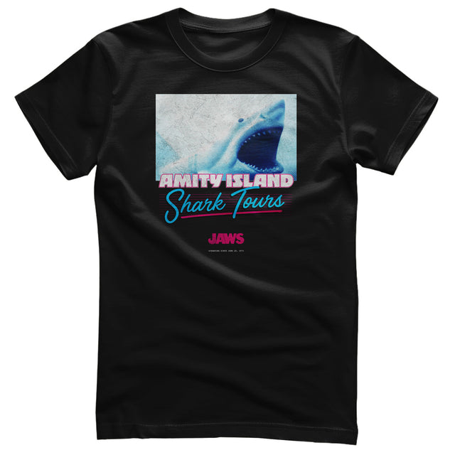 JAWS - Amity Island Shark Tours Mens T-Shirt featuring the Amity Island Shark Tours Mens T-Shirt design