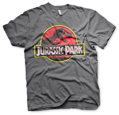 Jurassic Park - Distressed Logo Mens T-Shirt