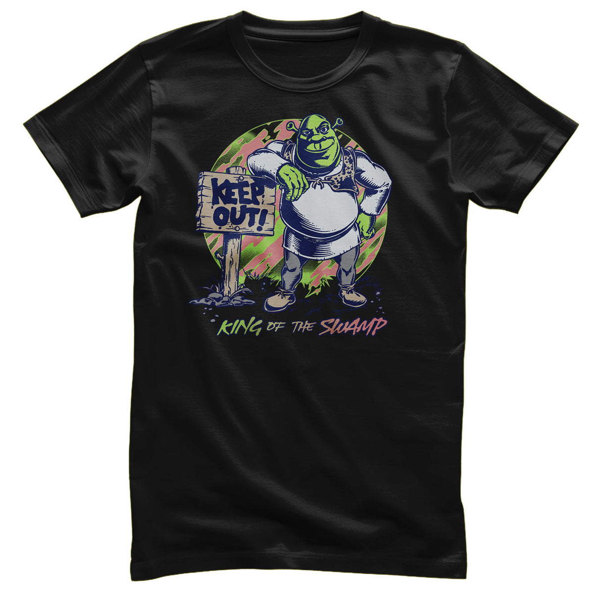 Shrek - KEEP OUT - King Of The Swamp Mens T-Shirt