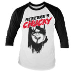 Chucky - Heeere Baseball Long Sleeve T-Shirt