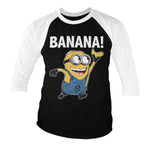 Minions - Banana! Baseball 3/4 Sleeve T-Shirt