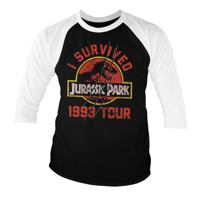 Jurassic Park - 1993 Tour Baseball Long Sleeve T-Shirt