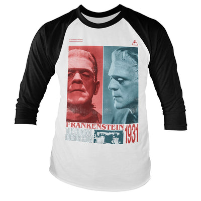 Universal Monsters - Frankenstein - Horror Show Baseball Long Sleeve T-Shirt