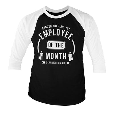 The Office - Dunder Mifflin Employee of The Month Baseball Long Sleeve T-Shirt