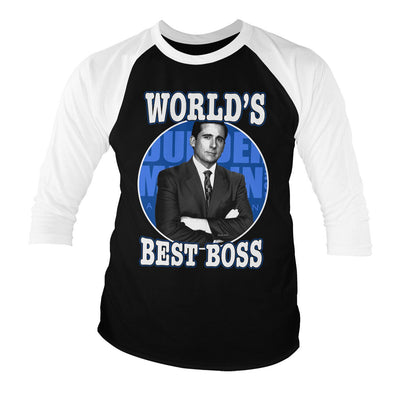 The Office - World's Best Boss Baseball Long Sleeve T-Shirt