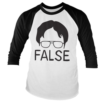 The Office - FALSE Baseball Long Sleeve T-Shirt