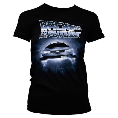 Back To The Future - Flying Delorean Women T-Shirt