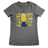Minions - Sorry For What I Said When I Was Hungry Women T-Shirt
