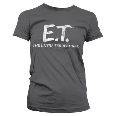 E.T. - Extra-Terrestrial Distressed Logo Women T-Shirt