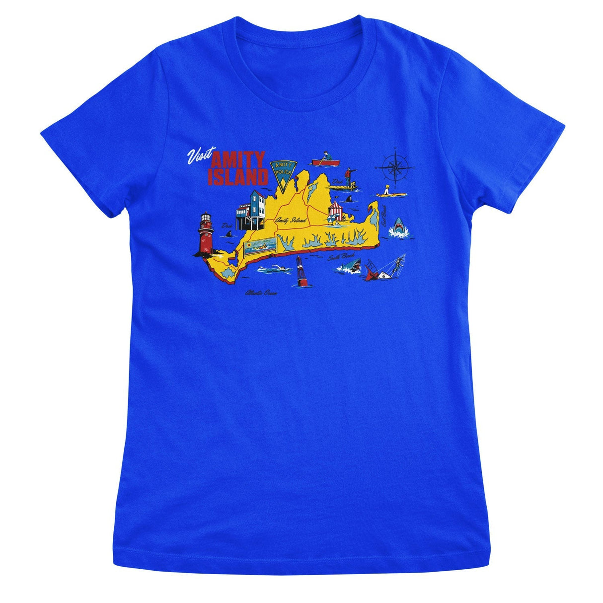 JAWS - Amity Island Map Women T-Shirt