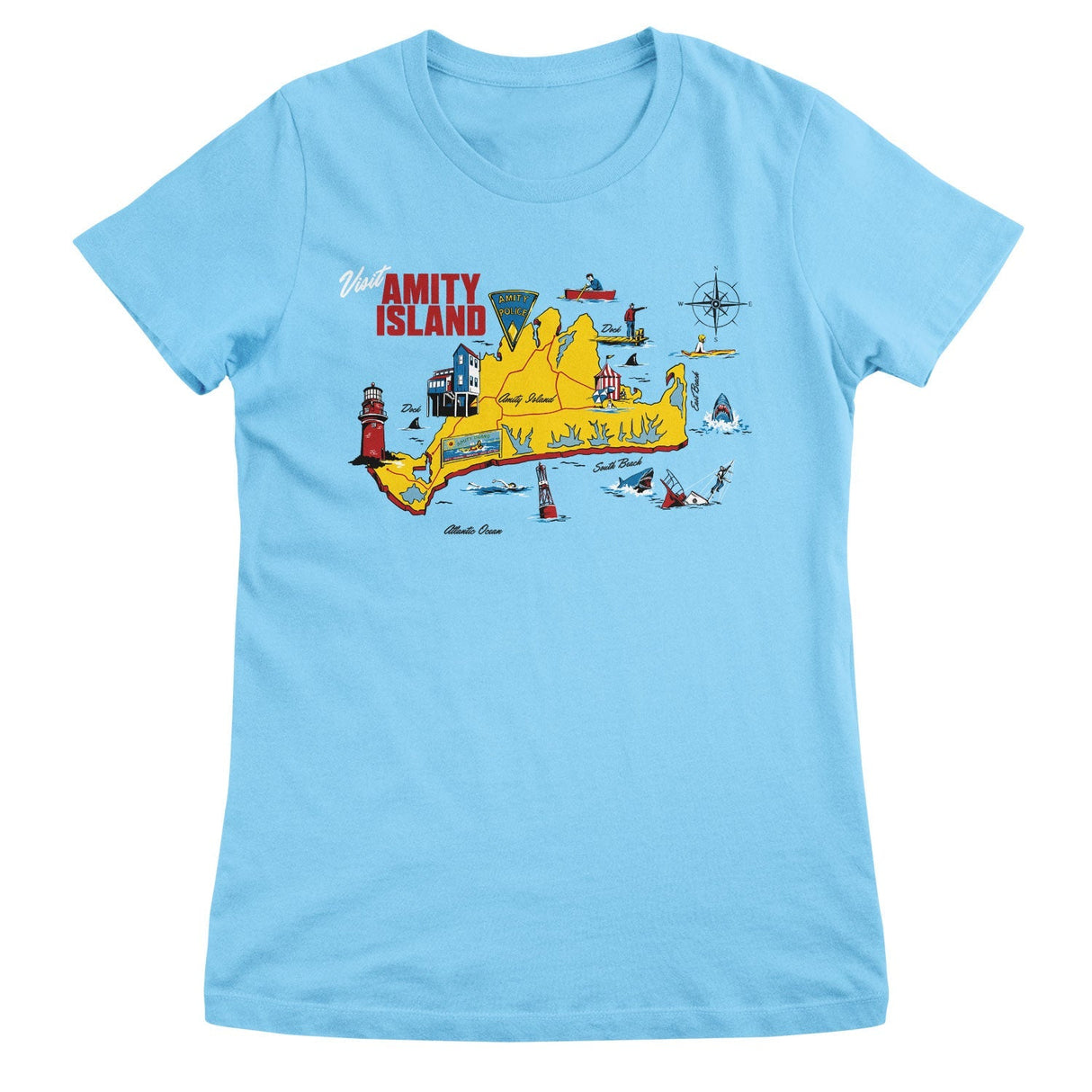 JAWS - Amity Island Map Women T-Shirt