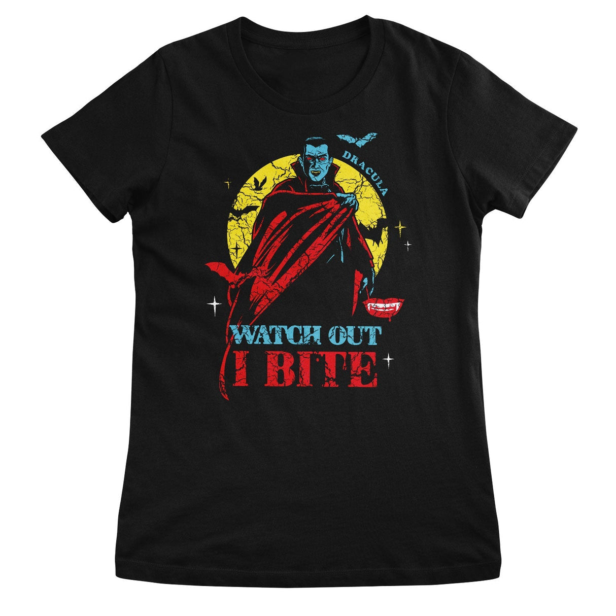 Universal Monsters - Dracula - Watch Out I Bite Women T-Shirt