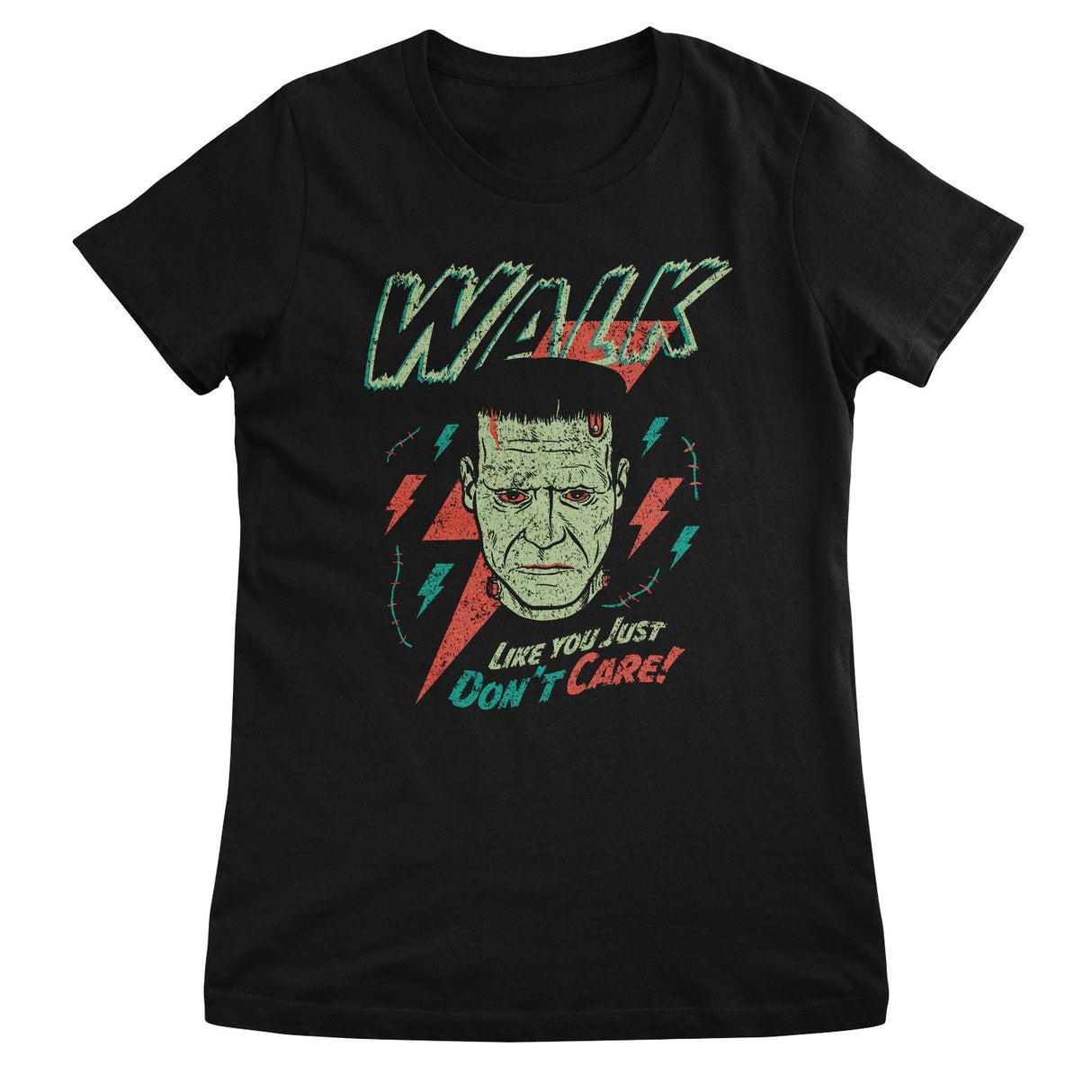 Universal Monsters - Frankenstein - Walk Like You Just Don't Care Women T-Shirt