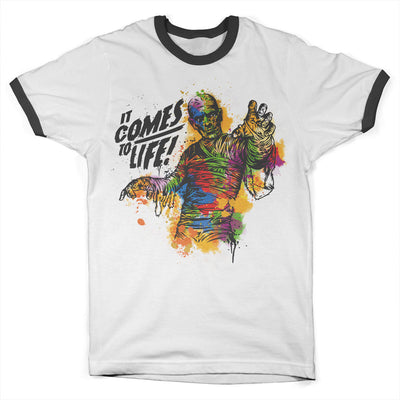 Universal Monsters - Colorful Mummy Ringer Mens T-Shirt