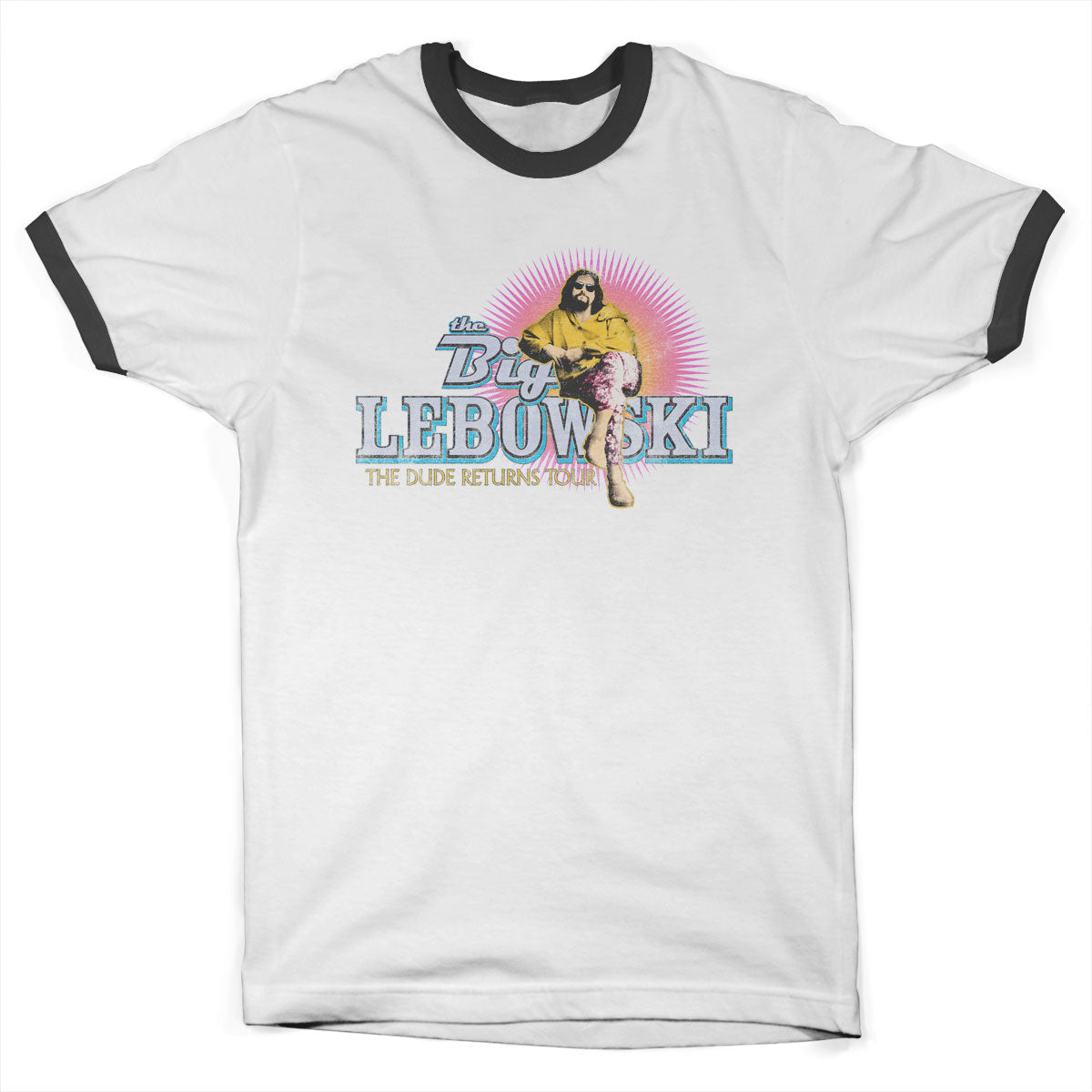 The Big Lebowski - The Dude Returns Tour Ringer Mens T-Shirt