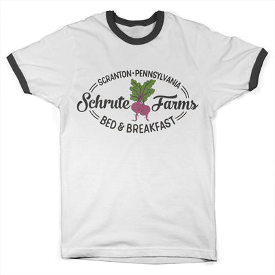 The Office - Schrute Farms - Bed & Breakfast Ringer Mens T-Shirt