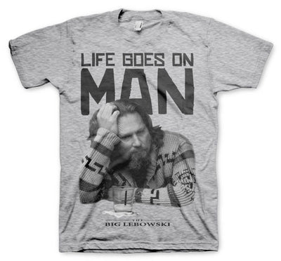 The Big Lebowski - Life Goes On Mens T-Shirt