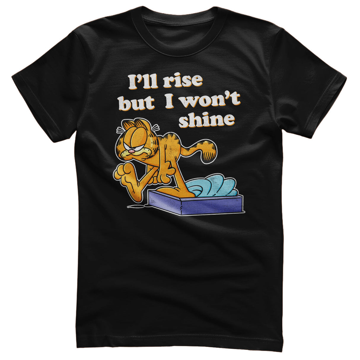 Garfield - I'll Rise But I Won't Shine Mens T-Shirt