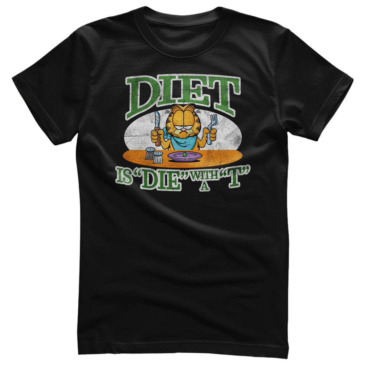Garfield - Diet is "Die" With a "T Mens T-Shirt