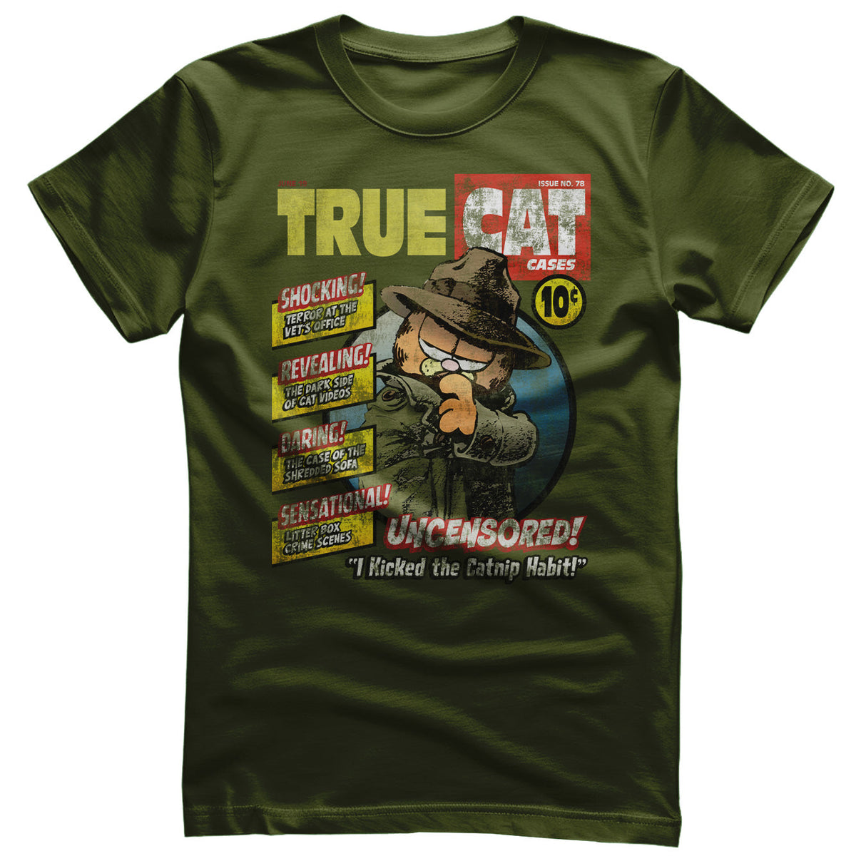 Garfield - True Cat Cases Cover Mens T-Shirt