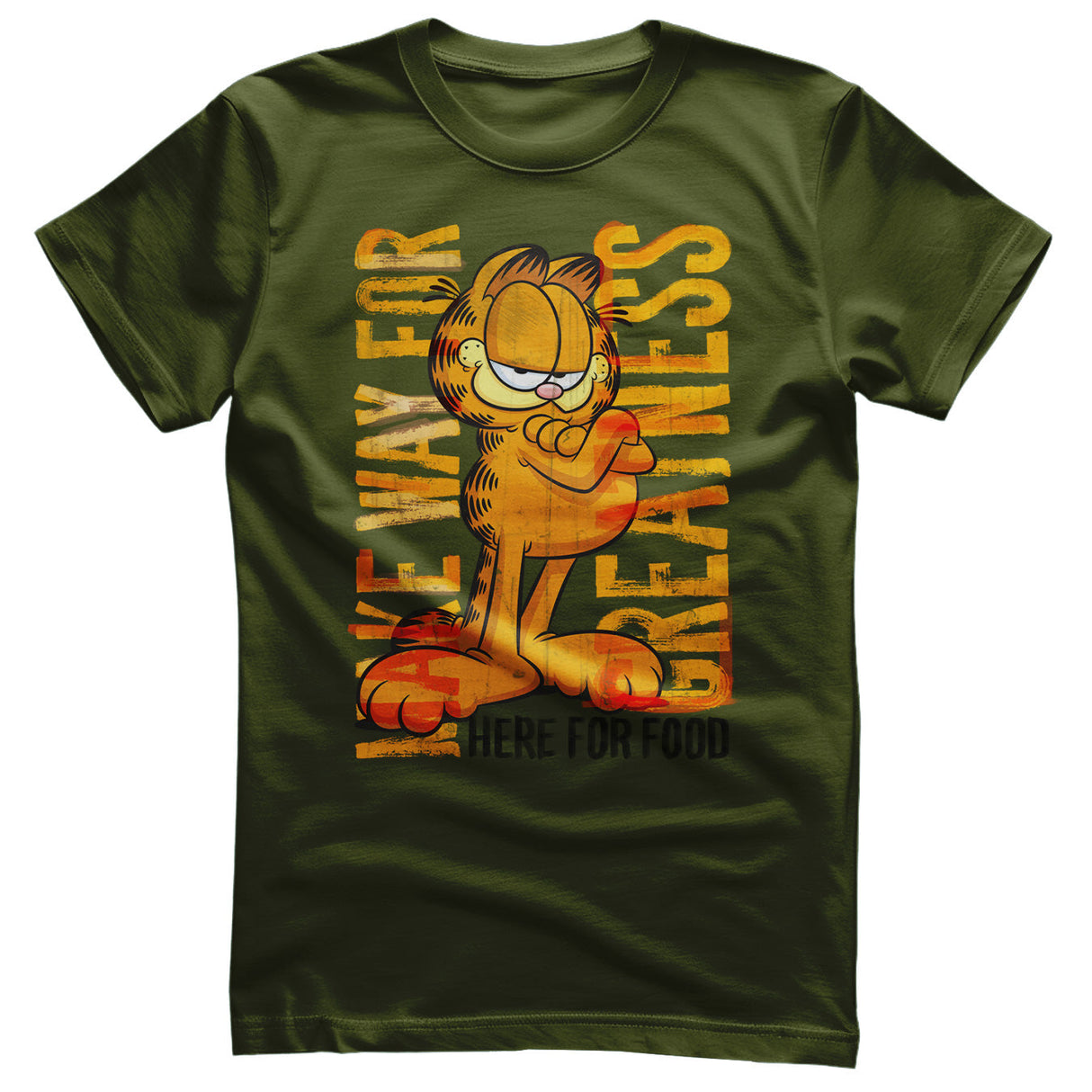 Garfield - Make Way For Greatness Mens T-Shirt