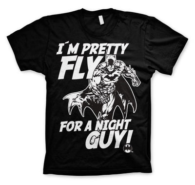 Batman - I'm Pretty Fly for A Night Guy Mens T-Shirt