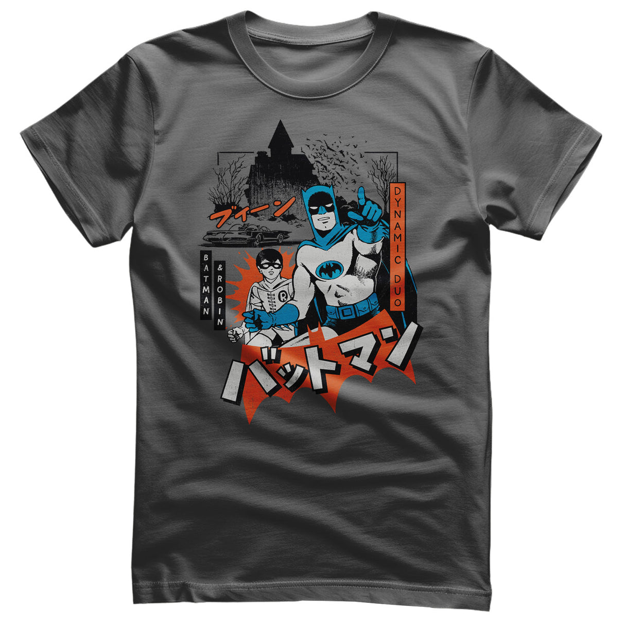 Batman - Dynamic Duo Manga Mens T-Shirt