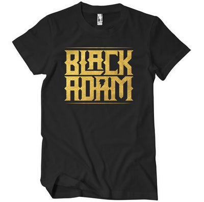 Black Adam - Gold Logo Mens T-Shirt