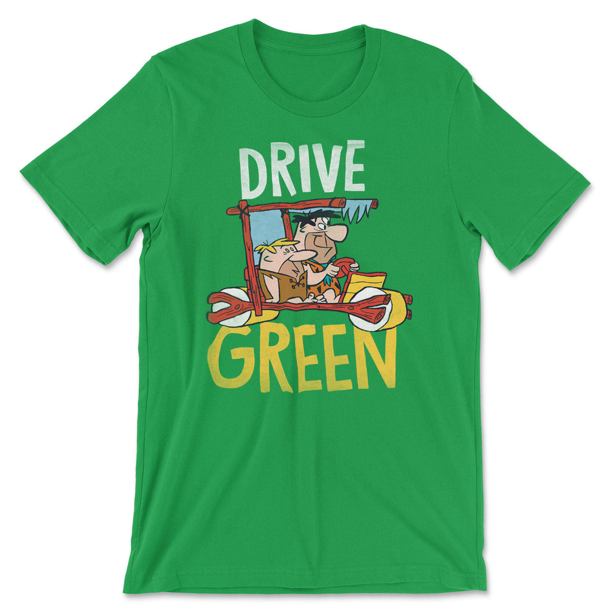 The Flintstones - Drive Green Mens T-Shirt
