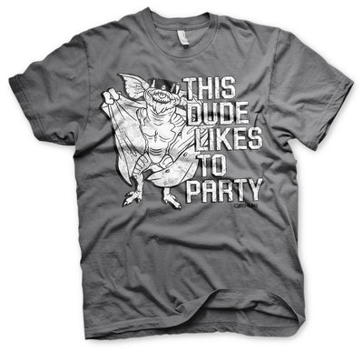 Gremlins - This Dude Likes to Party Mens T-Shirt