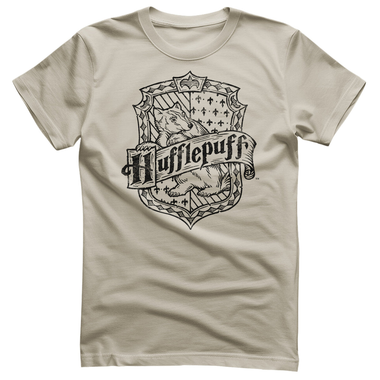 Harry Potter - Hufflepuff Washed Crest Mens T-Shirt