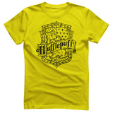 Harry Potter - Hufflepuff Washed Crest Mens T-Shirt