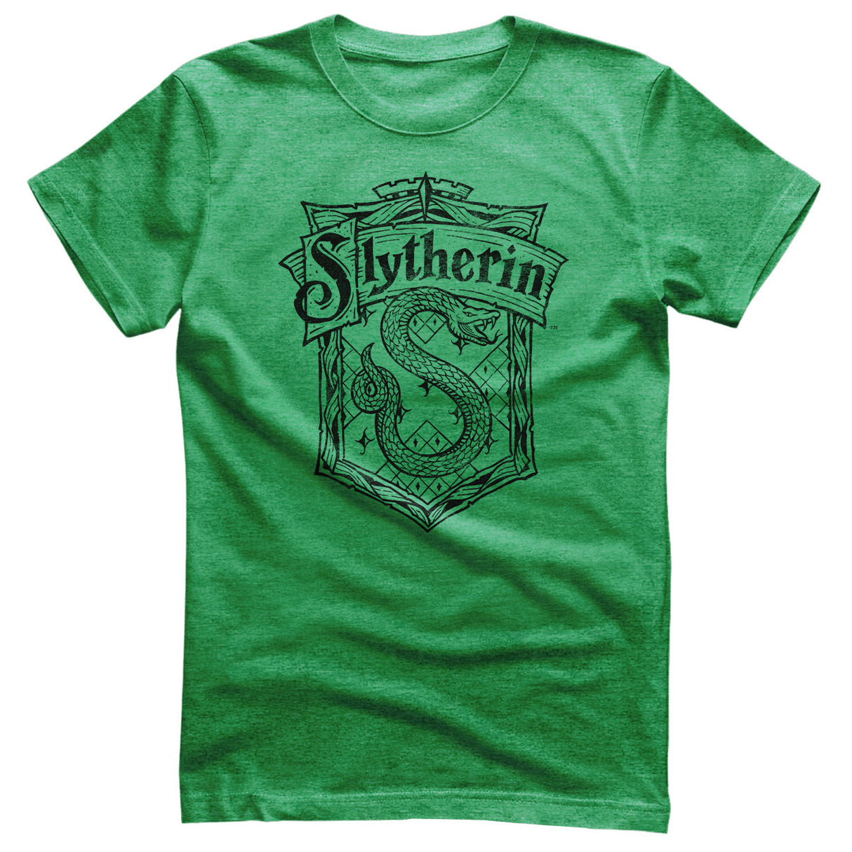 Harry Potter - Slytherin Washed Crest Mens T-Shirt