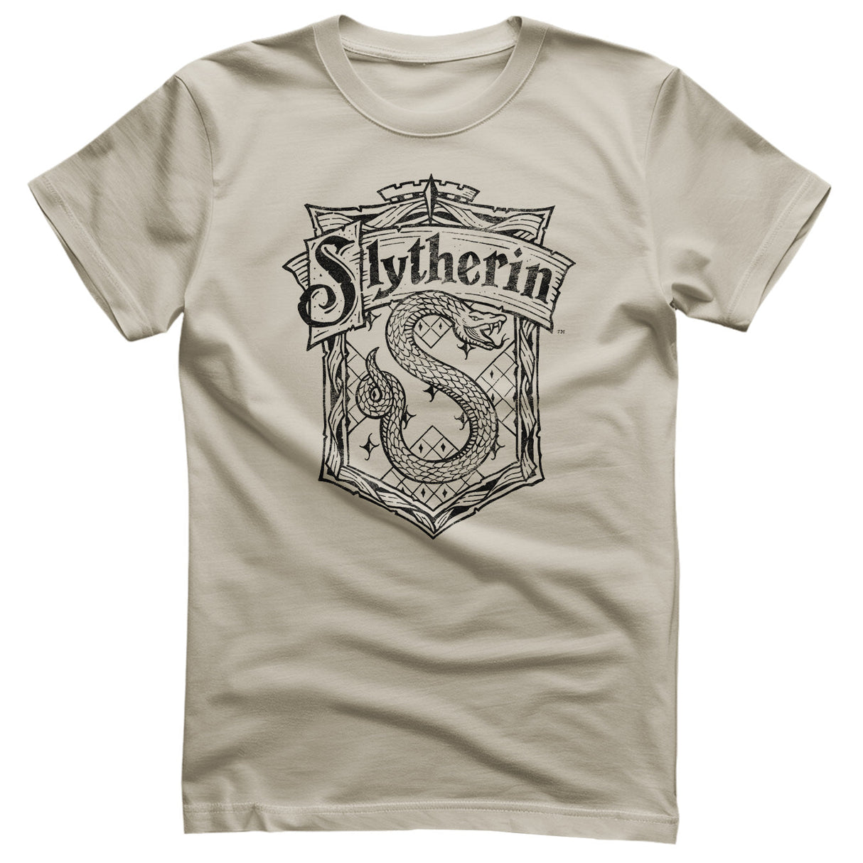 Harry Potter - Slytherin Washed Crest Mens T-Shirt