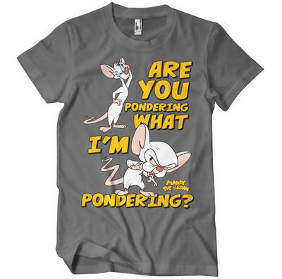 Pinky and The Brain - Are You Pondering What I'm Pondering Mens T-Shirt