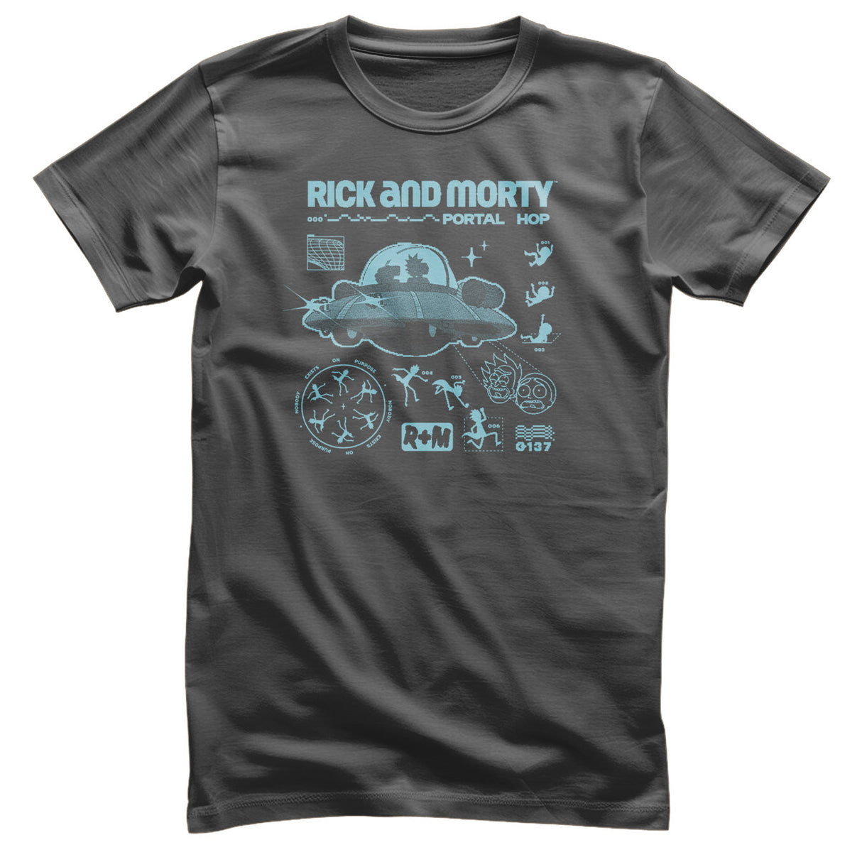 Rick and Morty - Portal Hop Mens T-Shirt
